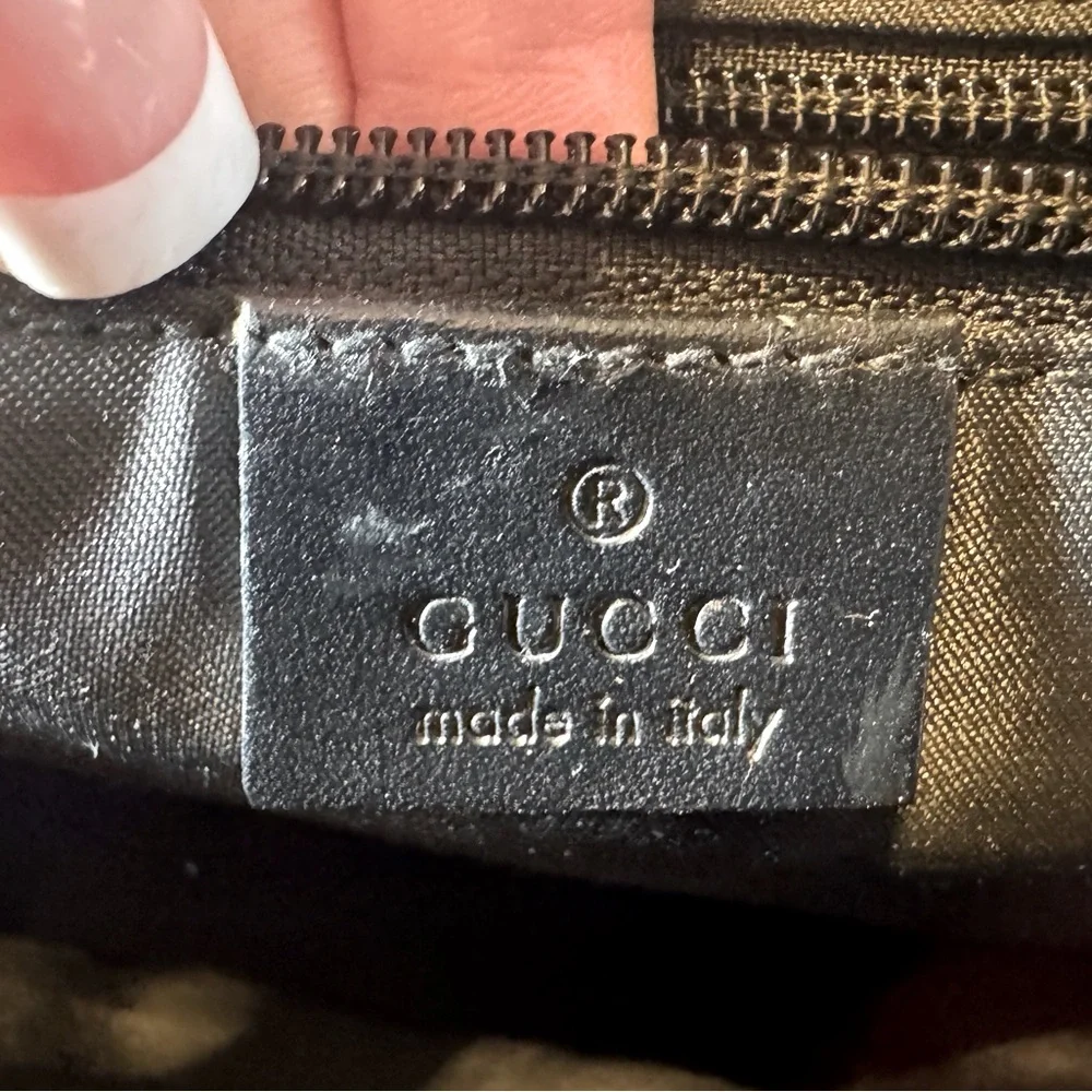 Gucci Monogram Messenger Crossbody Bag Vintage Early 2000s Rare Gucci GG EUC - Picture 11 of 16